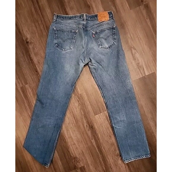 Levi 501xx Vintage Mens 38x36 Jeans Straight Y2k Button Fly - Picture 2 of 10